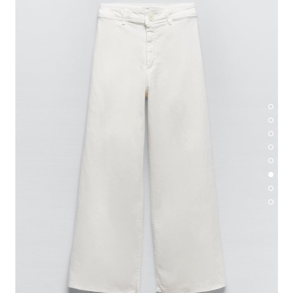 Zara Marine Straight white jeans size 8